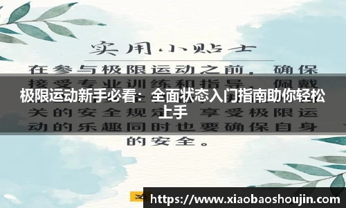 极限运动新手必看：全面状态入门指南助你轻松上手