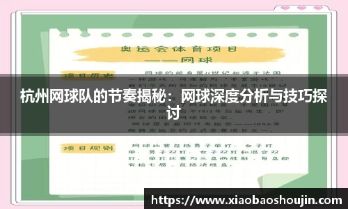 杭州网球队的节奏揭秘：网球深度分析与技巧探讨